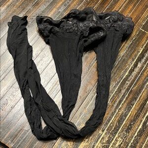 Chic Black Lace Tights